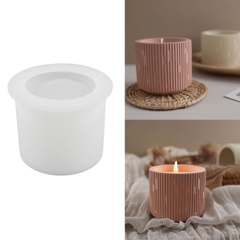 ✿ Silicone Khuôn Silicon Làm Đế Nến Hình Ly Xi Măng