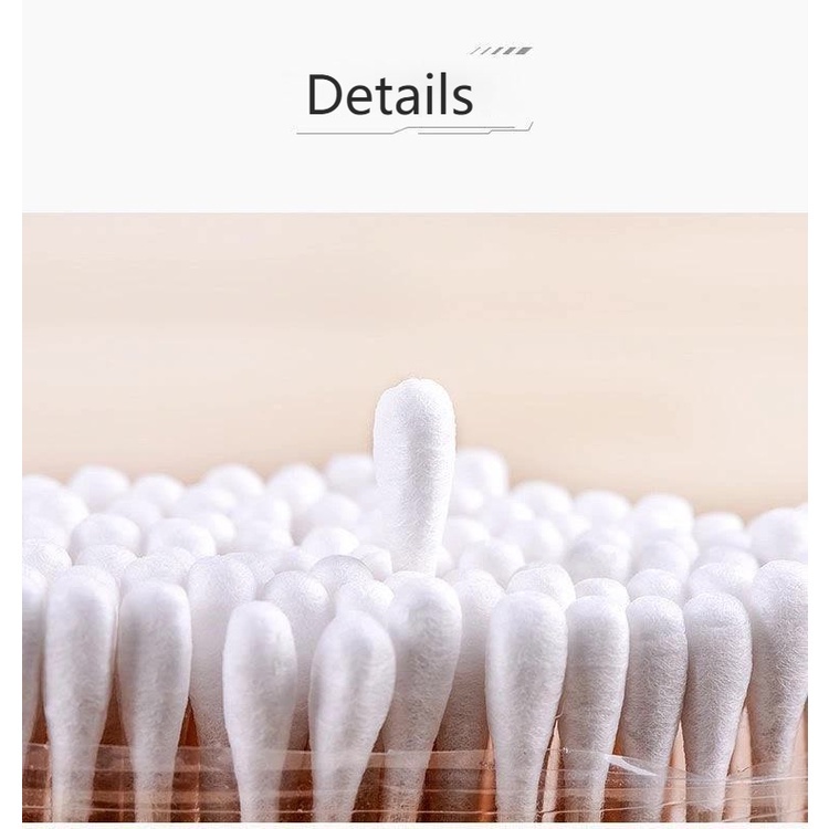 PVN48400 Bịch tăm bông 100 que thân gỗ  Bách Hoá Đô