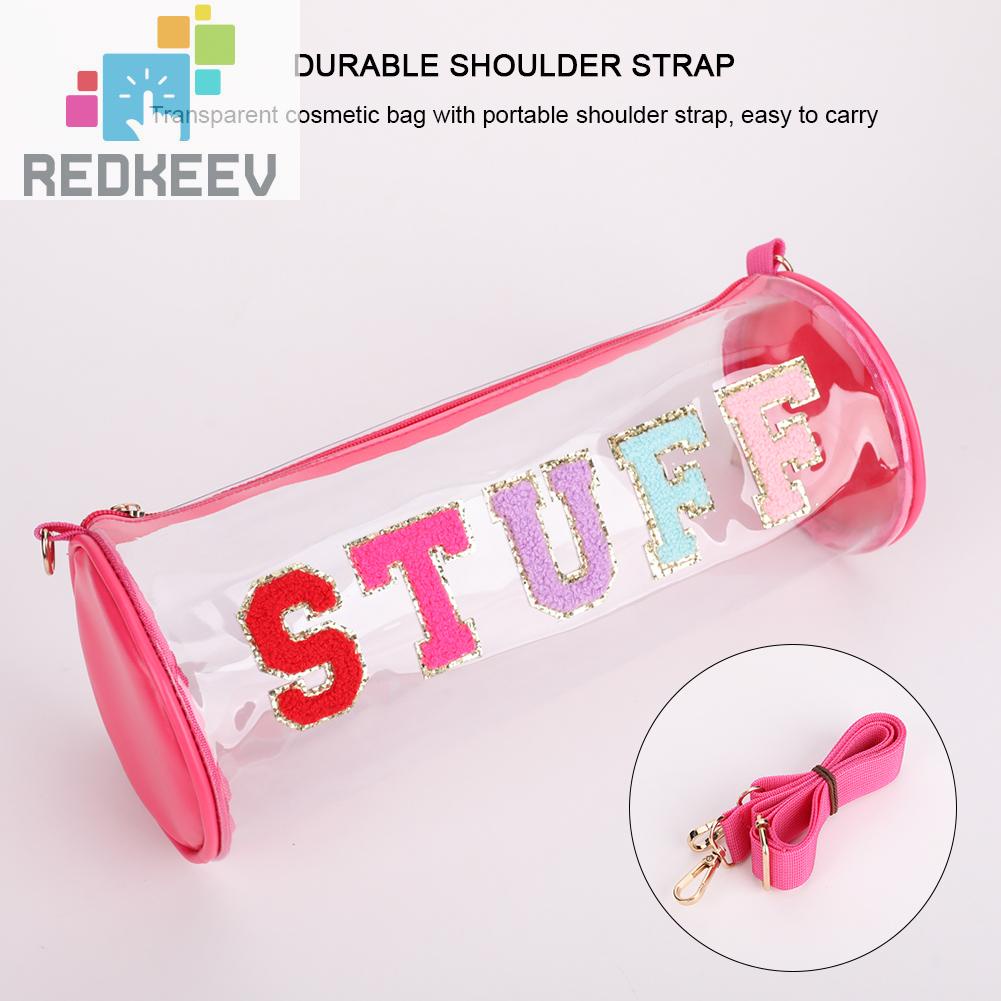 Túi Đựng Đồ Trang Điểm Đính Kim Sa Lấp Lánh Trong Suốt Phong Cách Đại Học Cho Nữ