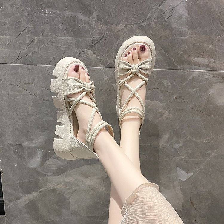 FEIJIANU dép sandal nữ giày sandal nữ dép đế cao đi biển Thoải Mái Xinh Xắn 28Z23071401