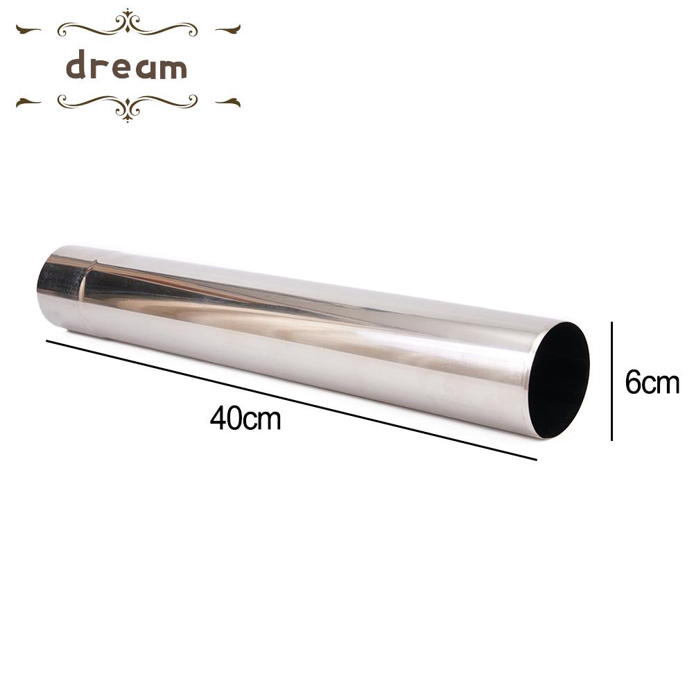 【DREAMLIFE】Stove Pipe 2.3in 20-40cm 20/30/40cm Chimney Flue Liner Stainless Steel