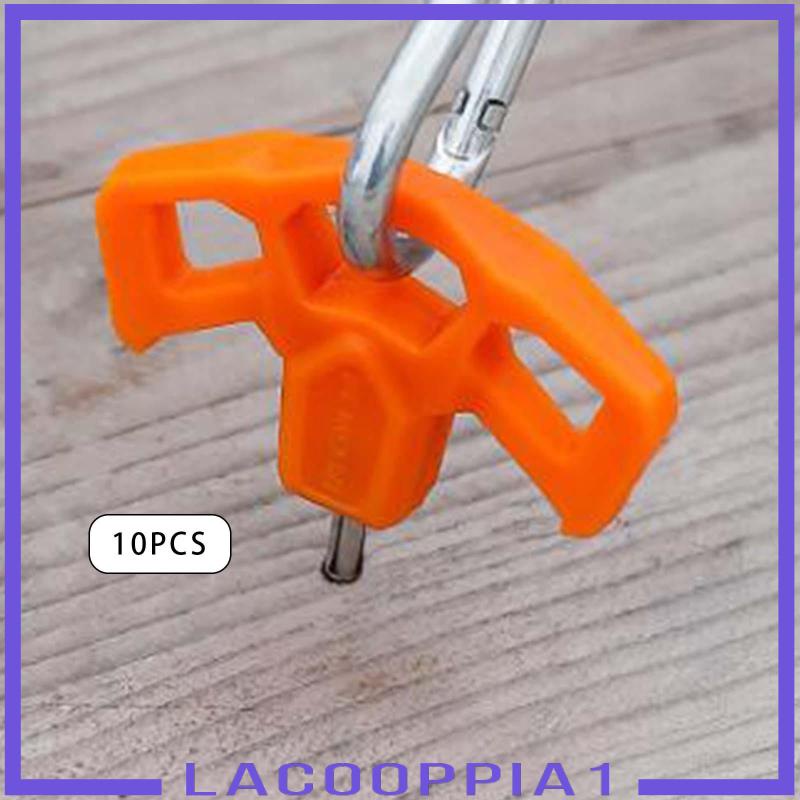 Bộ 10 Đinh Vít Ba Mắt Khối Lượng Nhẹ Dùng Cắm Trại / Leo Núi / Câu Cá