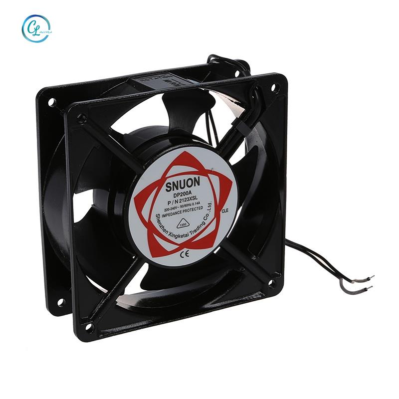 Quạt TảN NhiệT Kim LoạI AC 220-240V 0.14A 120Mm X 120Mm - MàU Đen