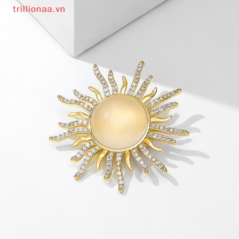 Ghim Cài Áo Hình Chú Ong / Mặt Trời Đính Đá Ngọc Trai Dễ Thương