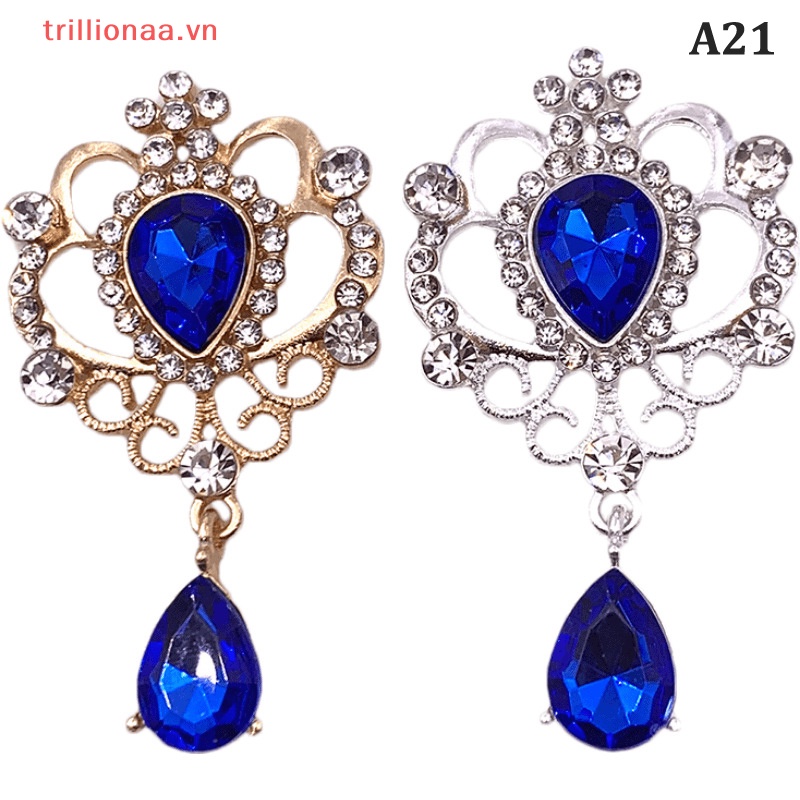 Trâm Cài Áo Đính Đá Màu Vàng Kim Sang Trọng Dùng Làm Trang Sức Thủ Công DIY