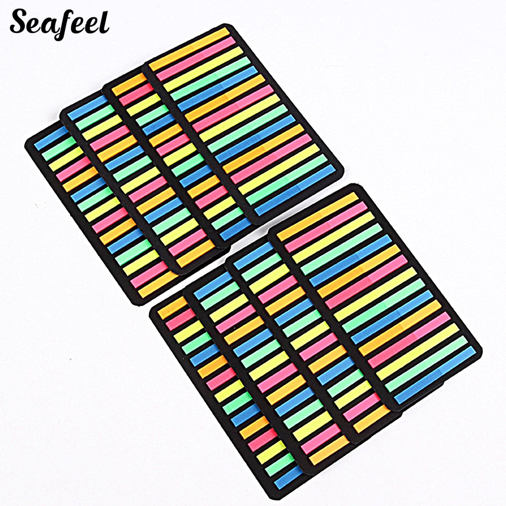 1 Bộ Nhãn Dán Tự Dính Bằng PVC Màu Huỳnh Quang Hình Mũi Tên Dùng Làm Quà Tặng Sinh