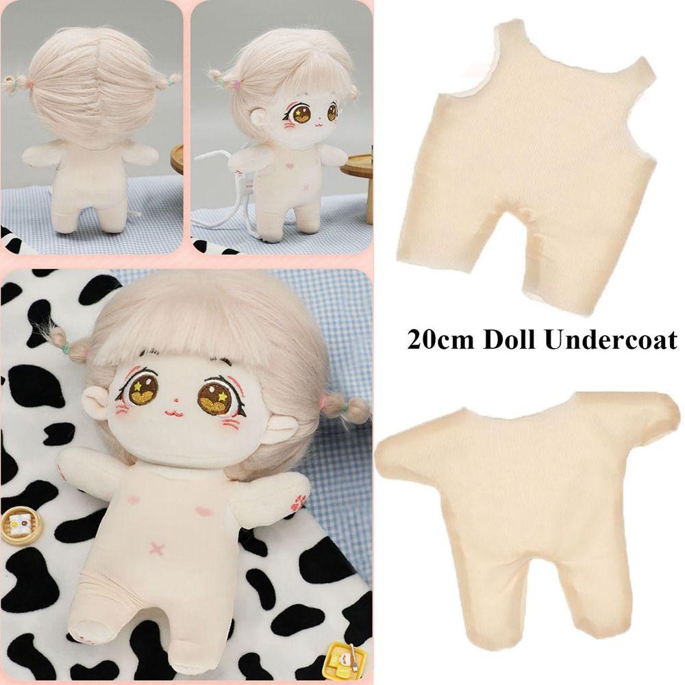Áo Bọc Co Giãn Cho Búp Bê 20cm Bằng Vải Cotton Màu Cầu Vồng Mới