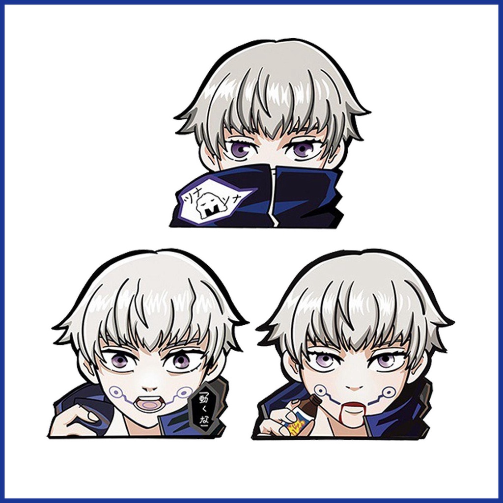 Miếng Dán PVC Họa Tiết Anime 3D Nhiều Màu Gradient Trang Trí Sổ Tay