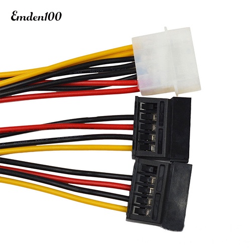 Cáp Chuyển Đổi Nguồn 4 Pin IDE Molex Sang 15 Pin 2 Serial SATA
