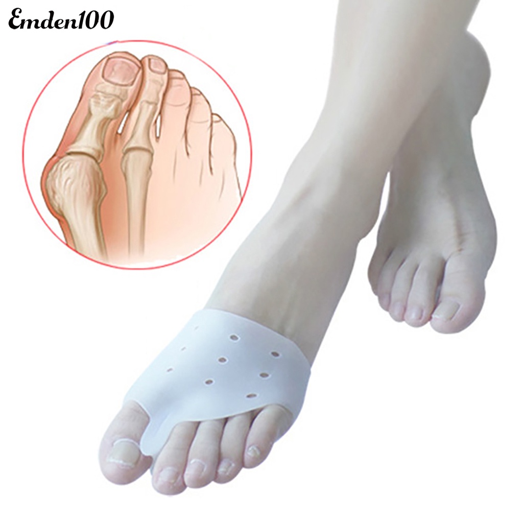 1 Cặp Đai Silicone Tách Ngón Chân Có Thể Điều Chỉnh Tiện Lợi