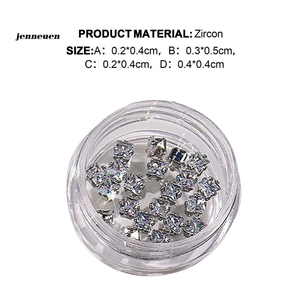 Bộ 20 Hạt Đá Hình Giọt Nước Mắt Ngựa Thân Thiện Với Môi Trường Trang Trí Móng Tay