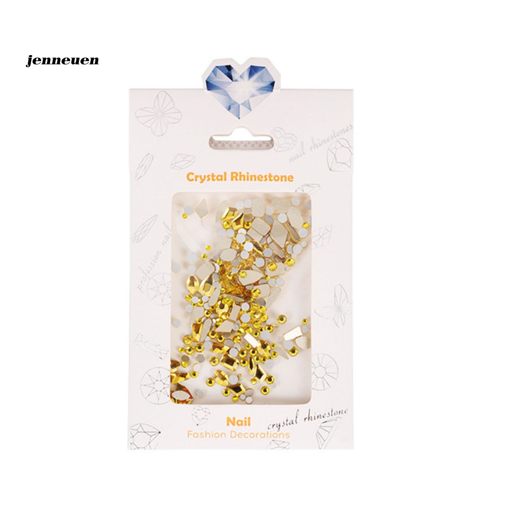 1 Túi Phụ Kiện Trang Trí Móng Nghệ Thuật 3D Nhiều Màu Sắc Lấp Lánh DIY