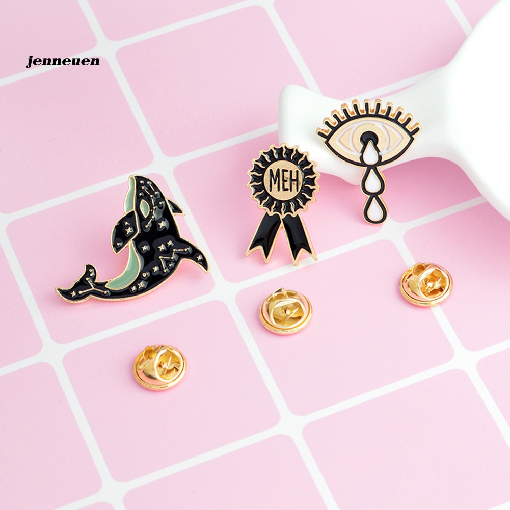 Trâm Cài Áo Hình Cá Voi Bằng Tráng Men Thời Trang Unisex