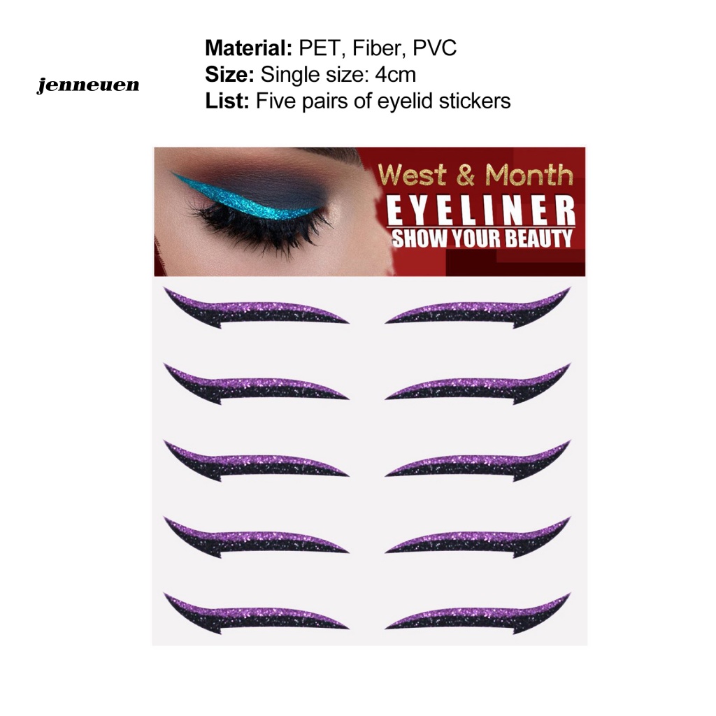 Set 5 Cặp Miếng Dán Kích Mí Giả Dễ Sử Dụng Cho Nữ