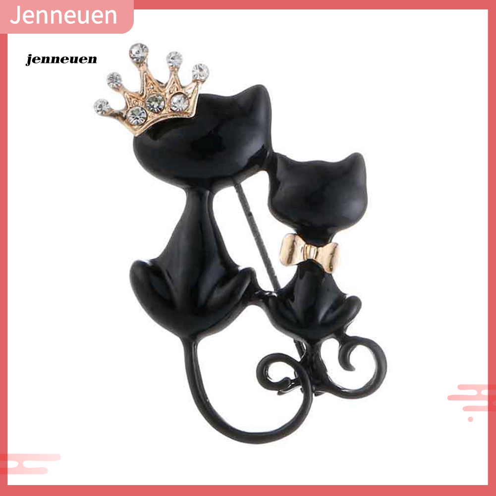 Trâm Cài Áo Hình Mèo Bằng Đá Thời Trang