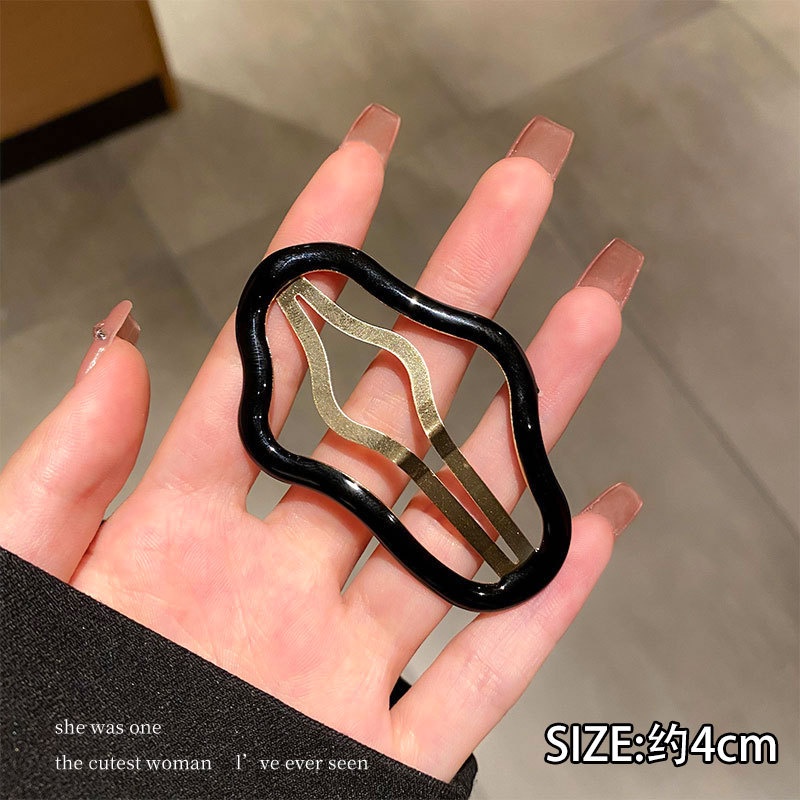 Kẹp Tóc Bb Hình Đám Mây Khoét Rỗng Đơn Giản Phong Cách Hàn Quốc Cho Nữ