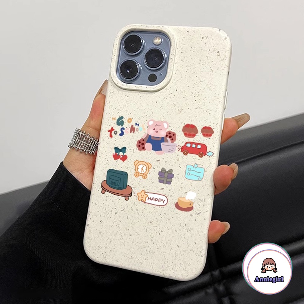 Ốp Điện Thoại Chất Liệu Thân Thiện Với Môi Trường Họa Tiết Động Vật Cho iPhone 14 Pro Max 11 12 13 Pro Max XR XS 8 7Plus