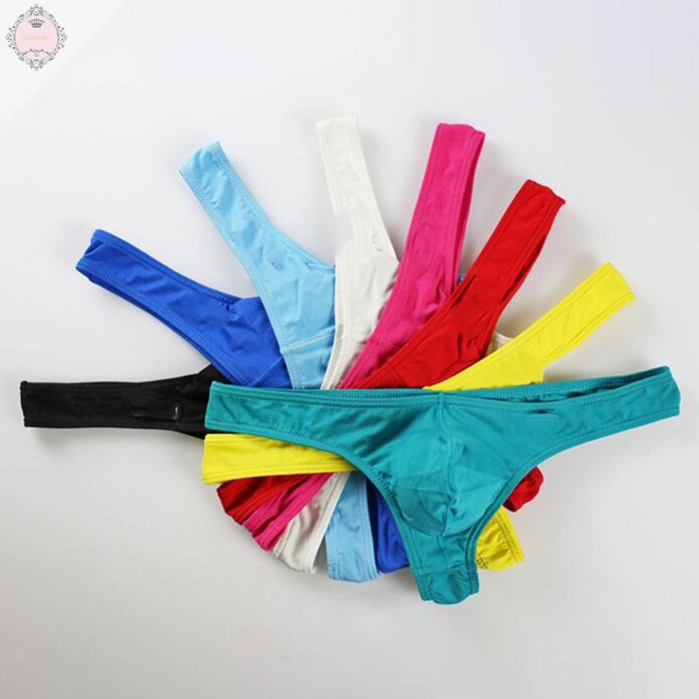 Mens Underwear Breathable T-back Briefs Thongs G-string Underpants Jockstrap