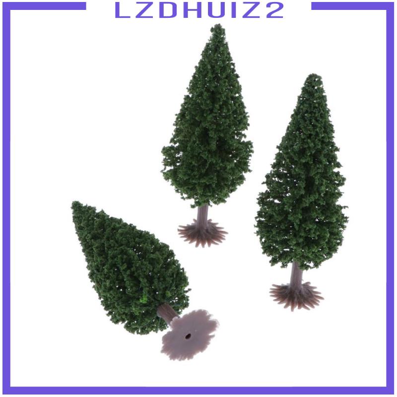 Mô Hình Cây Cảnh Màu Xanh Lá Đậm Kích Thước 3x10cm