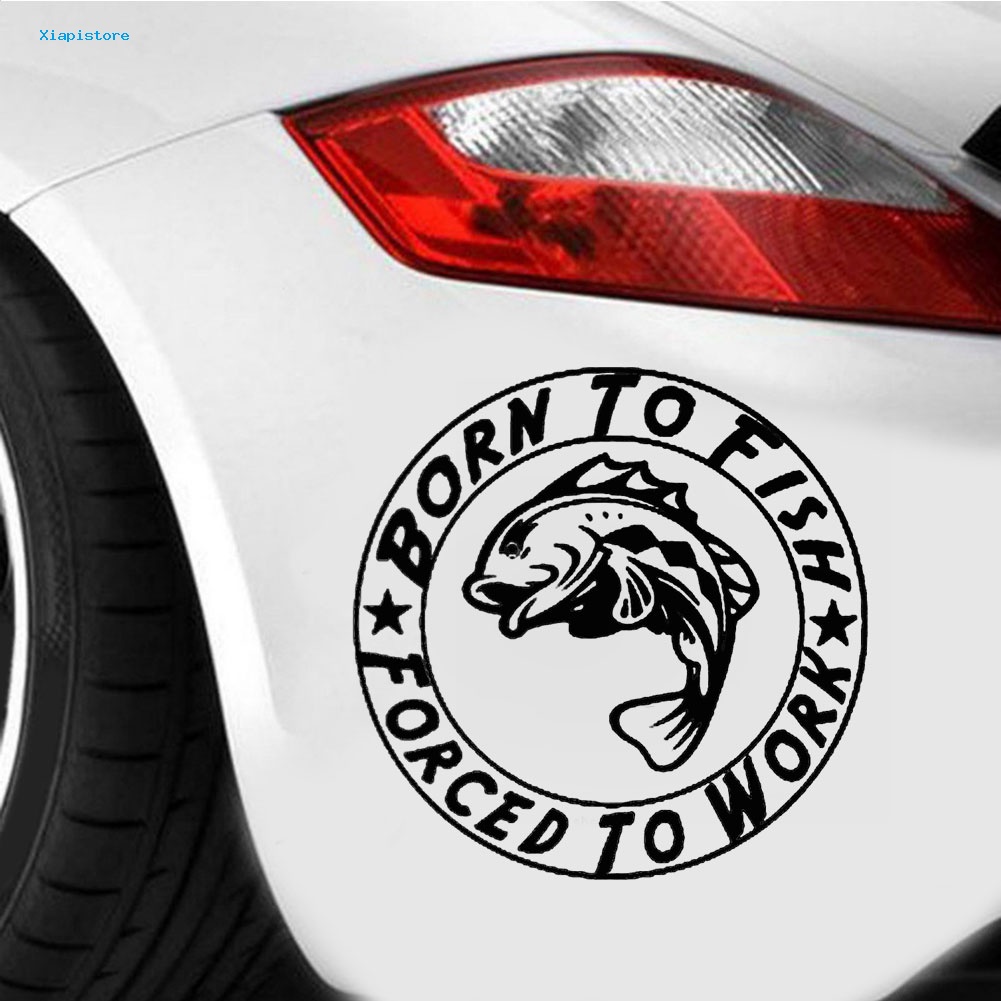[Xiapistore] Hình Dán Câu Cá Sinh Động Trang Trí Xe Hơi Xe Máy