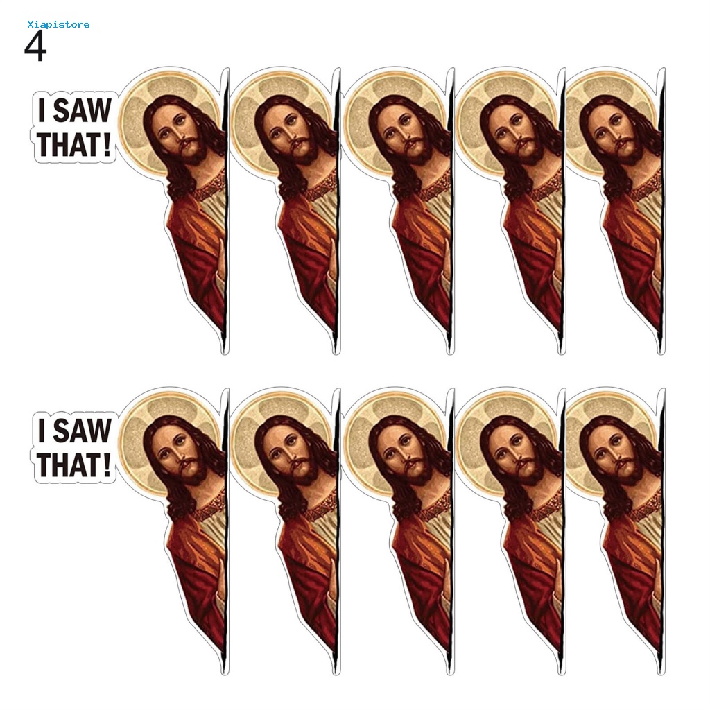 [Xiapistore] Set 10 Miếng Dán PET In Chữ I Saw That Vui Nhộn Cho Xe Hơi Ván Trượt