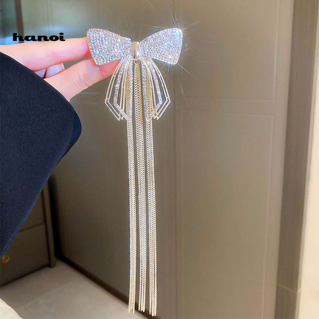 Kẹp Tóc Hình Nơ Đính Đá Thời Trang Sang Trọng