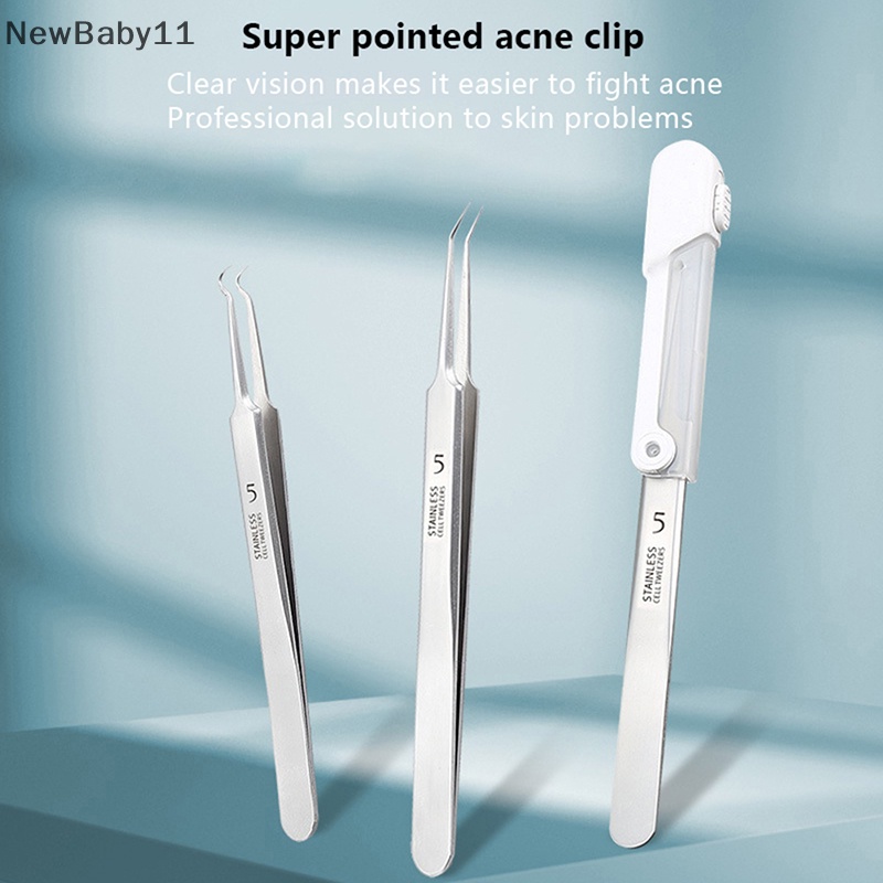 Nhíp Gắp Mụn Đầu Đen Có Đèn Led