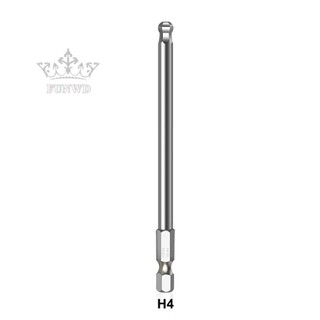 【FUNWD】6pcs Ball End Hex Screwdriver Bits Metric Hex Bit 100mm Long Magnetic Driver Bit