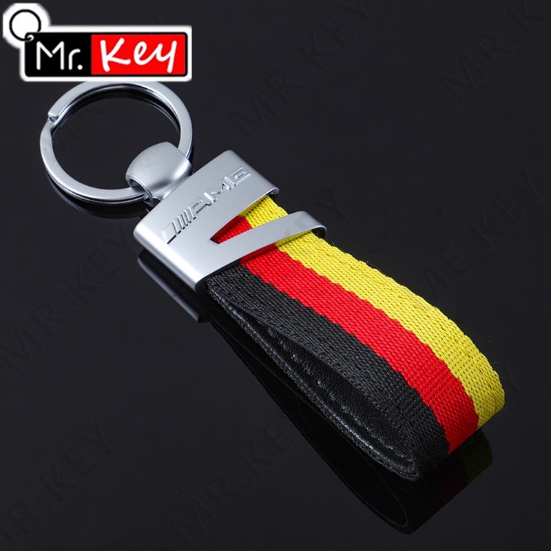 Móc Khóa Dây Nylon Bện Ba Màu Mr.Key Dành Cho Xe Hơi Biểu Diễn Đức