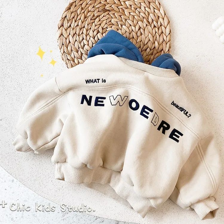 Áo Hoodie Thu Đông Tay Dài Phong Cách Thời Trang Hàn Quốc Mới Cho Bé Trai Và Bé Gái