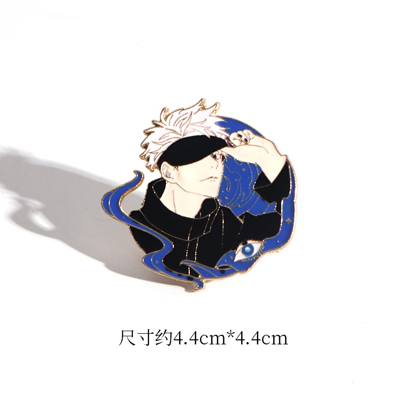 Huy Hiệu Cài Áo Hình Jason Gojo Satoru Dễ Thương