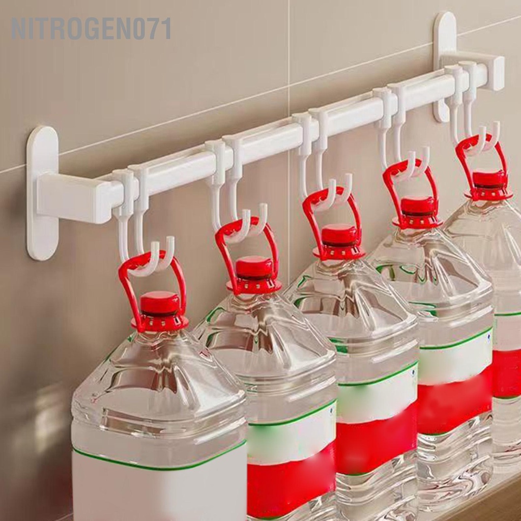 Giá Treo Đồ Nhà Bếp - Giá cài dao kéo dán tường - Dụng Cụ Đường Sắt Nhôm Nhà Bếp Có Móc treo dao Thìa - Nitrogen071