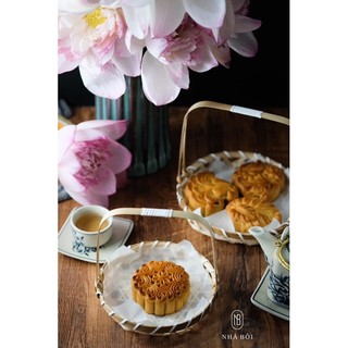 Giỏ tre mắt cáo quai xách decor