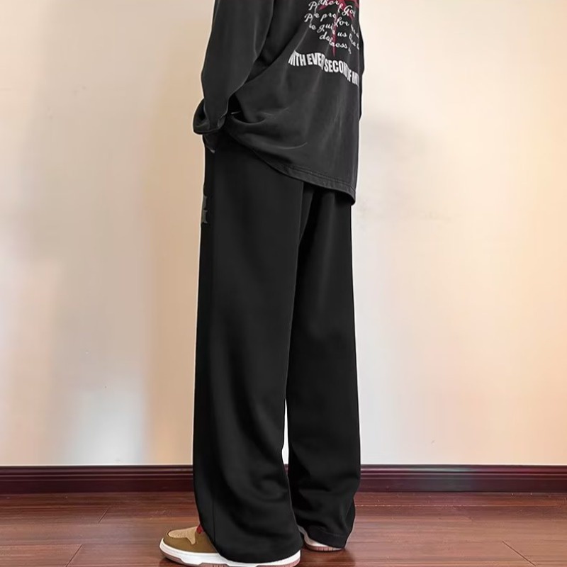 Quần thư giãn thời trang dành cho nam giới Xuân Thu mỏng Quần thể thao nam rộng thùng thình chân rộng