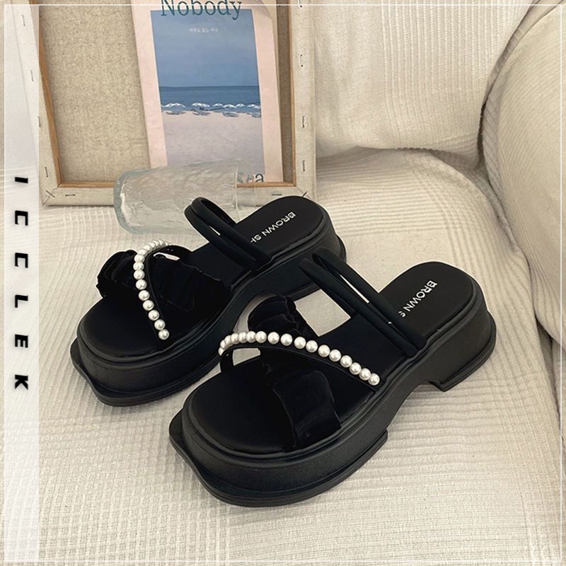 ICCLEK Dép nữđế bánh mì thoải mái thời trang 32zHD072405