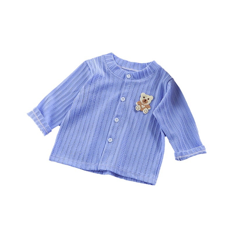 Áo Khoác Cardigan Họa Tiết Gấu Dễ Thương Cho Bé Gái 80-150CM