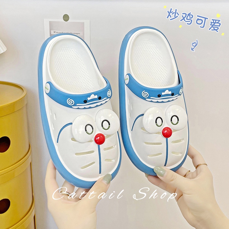 Cattail dép cross dép nữ dép bánh mì nữ dép bánh mì nữ Chống Trượt 072630