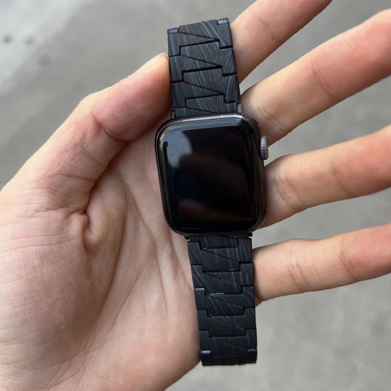 Dây Đeo Đồng Hồ Bằng Thép Carbon Cho Apple Watch ultraS8 7 6 5 4 Se 49 / 45 / 44 / 42 / 41 / 40 / 38MM