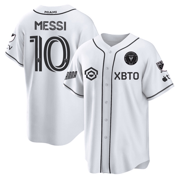 Áo Khoác Bóng Chày HQ1 2023-2024 MLS Inter Miami Messi Phiên Bản QH1