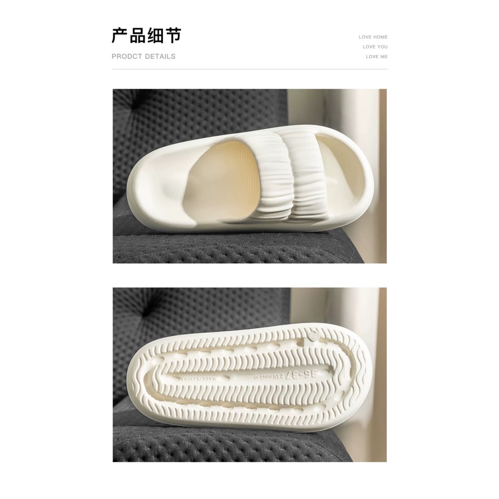 𝐢𝐃É𝐏 𝐃𝐋𝟑𝟕𝟕 Dép bánh mì nữ quai ngang Bèo Nhún EVA mềm siêu nhẹ êm chân đi trong nhà
