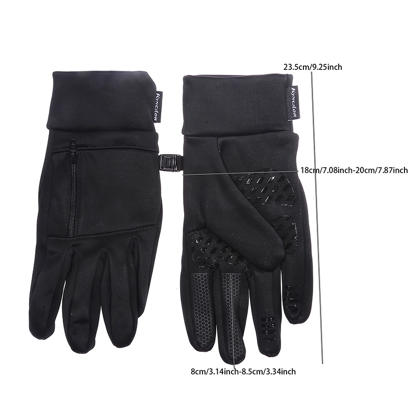 Mùa đông không thấm nước đi xe đạp găng tay thể thao ngoài trời chạy xe máy ski touch