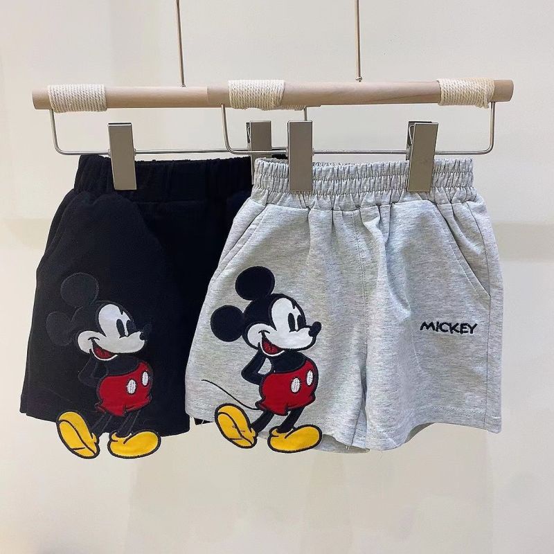 Cậu bé ngắn gọn (3-14y) quần áo trẻ em thời trang cotton mùa hè thông gió 3d phim hoạt hình thêu quần ngắn