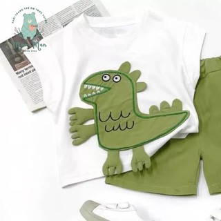 set đồ bộ khung long cho bé trai
