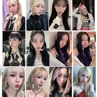 50pcs/box KARINA AESPA Photocards Album Laser Lomo Cards Solo Kpop Collection Kpopfan store