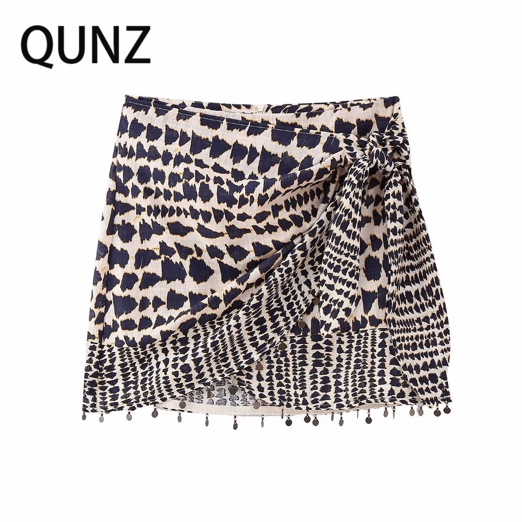 Qunz Váy Peplum In Hai Hàng Nút 3438