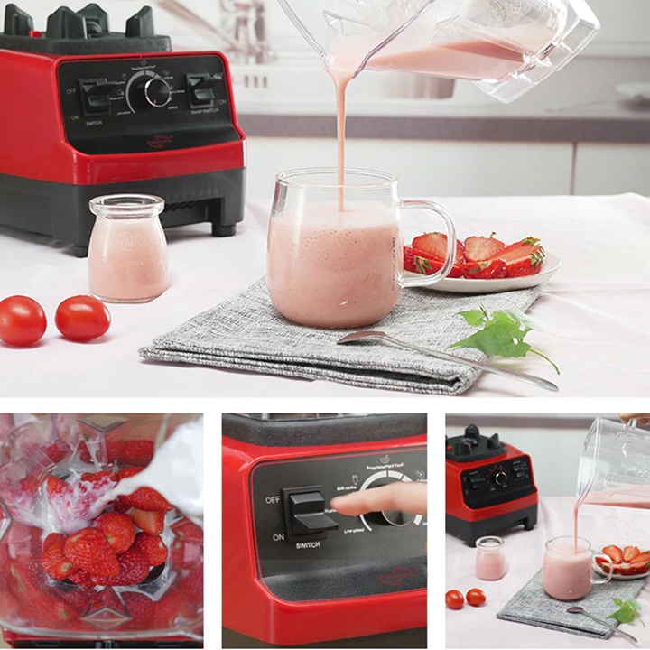 Máy xay sinh tố công nghiêp công suất lớn ABU WAEL 1500W ,dung tích 2l xay đa năng - Bảo hành 1 đổi 1