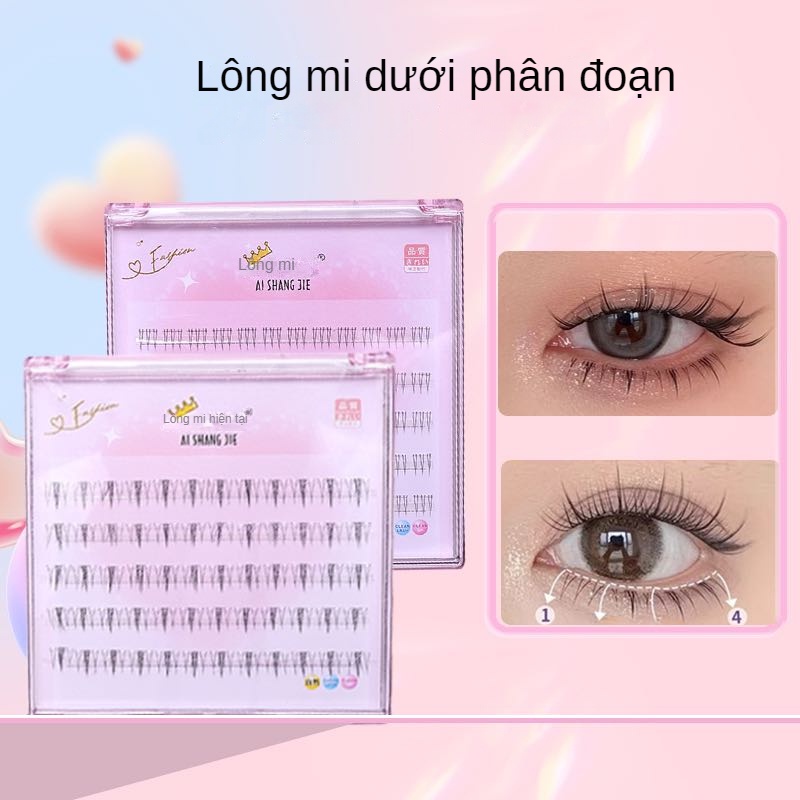 Lông Mi Giả Hình Bán Nguyệt Nhỏ Nhắn Xinh XắnLông Mi Giả Mỏng Trong Suốt Phong Cách Mẹ Tự Nhiên