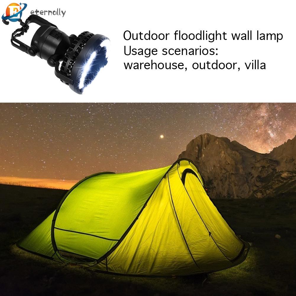 Quạt 18 Bóng Led Ánh Sáng Trắng Tích Hợp Quạt Tiện Dụng Mang Theo Du Lịch Cắm Trại