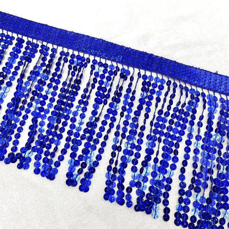 Dây Tua Rua Đính Kim Sa Lấp Lánh 100CM * 15CM Tự Làm Trang Phục Biểu Diễn Sân Khấu