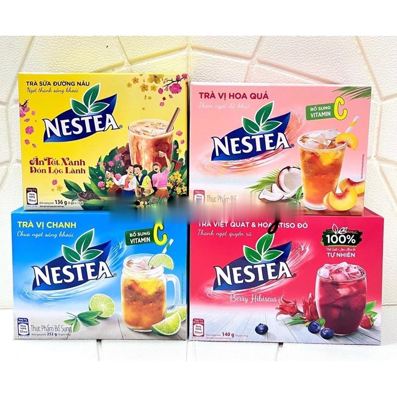 Trà vị chanh/Hoa quả nestea hộp 144g/ 252g DATE MỚI